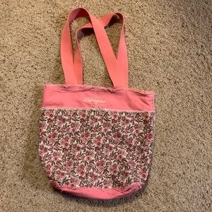 Life is Good Tote Bag Distressed Raw Hem Purse